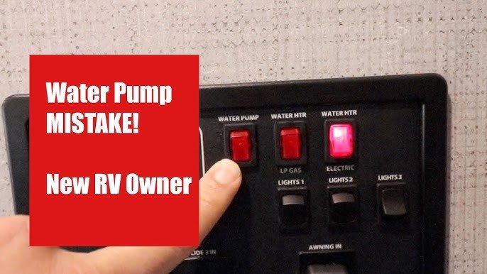 What is the Water Pump Switch for in a Rv